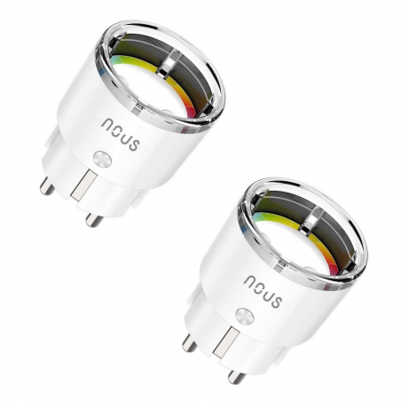 NOUS - LOT DE 2X PRISE INTELLIGENTE ZIGBEE 3.0 + MESURE DE CONSOMMATION