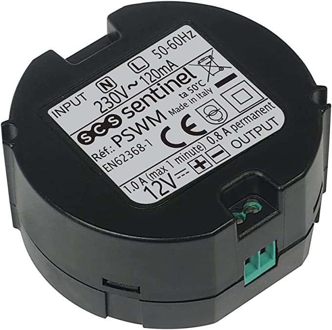 SCS Sentinel - AAA0002 - Transformateur d’Alimentation 12V 0,8A