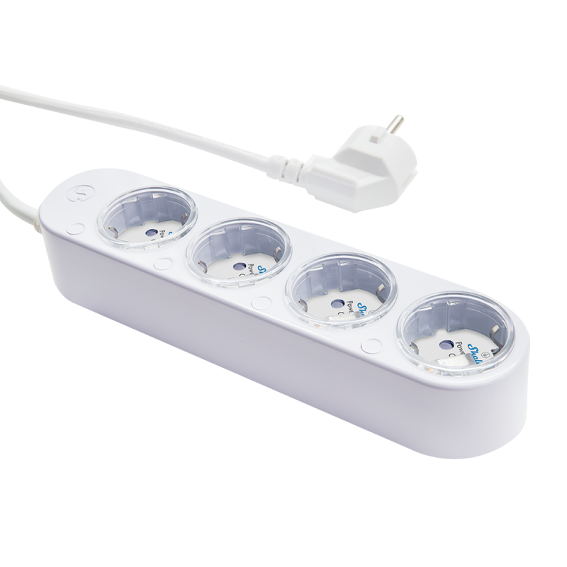SHELLY - Multiprise Matter, Zigbee, WIFI Power Strip Gen4 Blanc