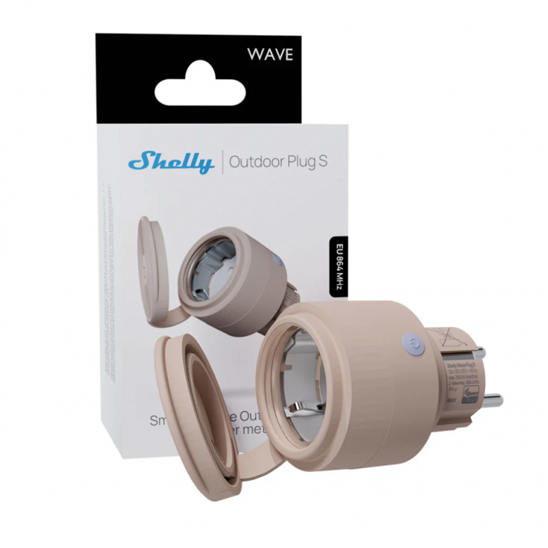 SHELLY - Prise extérieure Z-Wave 800 Long Range