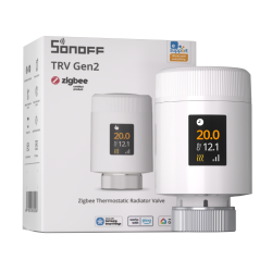 SONOFF TRV - Vanne thermostatique Zigbee + BLE Gen2 avec écran couleur IPS