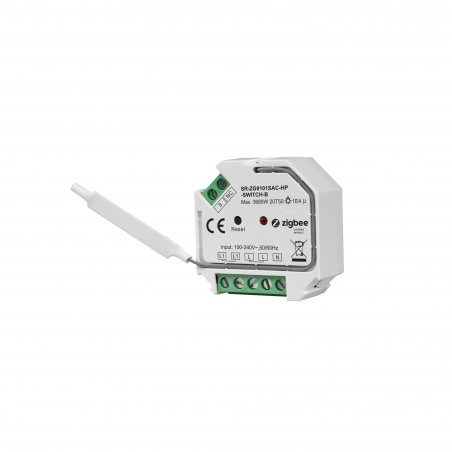SUNRICHER - MODULE ON/OFF 16A AVEC MESURE DE CONSOMMATION ZIGBEE 3.0