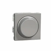 Wiser Unica variateur rotatif 2 fils zigbee alu méca seul SCHNEIDER NU351630W