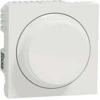 Wiser Unica - variateur rotatif - 2 fils - zigbee - blanc - méca seul (NU351618W)